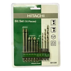 Набор бит и сверл Hitachi, 10 предметов