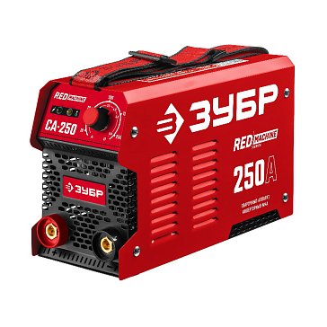 Изображение товара Сварочный аппарат инверторный Зубр СА-250 ММА RED MACHINE 250 А, макс. электрод O 6.0 мм