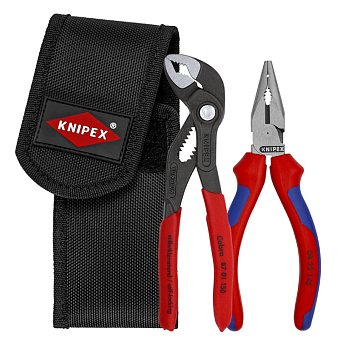 Изображение товара Набор шарнирно-губцевого инструмента Knipex KN-002072V06, в поясной сумке для инструментов, 2 предмета, KN-0822145/8701150