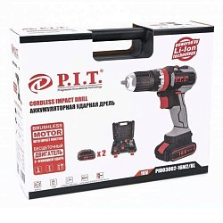 Шуруповерт бесщеточный P.I.T. PID03002-16M2/BL