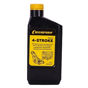 Изображение товара Масло для 4-тактных двигателей Champion 952851, минеральное, SAE 30, API SL/CF, 0,6 л 