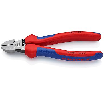 Изображение товара Knipex KN 7002160SB бокорезы 160 мм прямые фосфатированные двухкомпонентные ручки