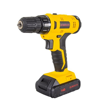 Изображение товара Дрель-шуруповерт аккумуляторная Eurolux ДА-14/2Li с двумя аккумуляторами