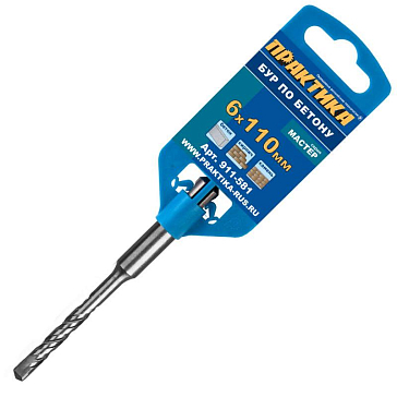 Изображение товара Бур Практика 911-581 для бетона 6х50/110 мм