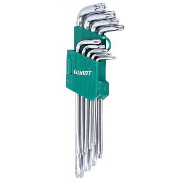 Изображение товара Набор ключей Волат 11020-09, Torx, T10-T50, 9шт длинных