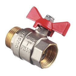 Кран шаровой Valtec BASE ВР-НР 1" с бабочкой VT.218.N.06