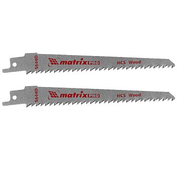 Изображение товара Полотна по дереву для сабельной пилы Matrix Pro S644D 125 мм 2 шт