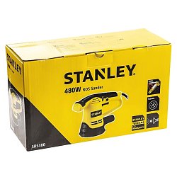Эксцентриковая шлифмашина Stanley SRS480 (электрическая, диаметр абразивного круга 125 мм, вес 2,47 кг, мешок) 
