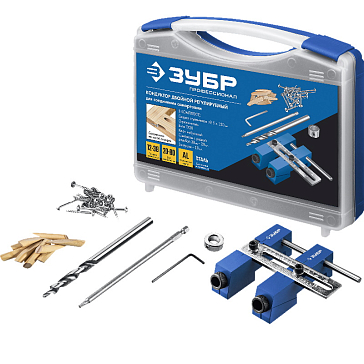 Изображение товара Регулируемый кондуктор для глухих отверстий Зубр Профессионал 30081