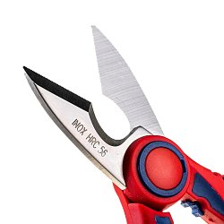 Ножницы электрика универсальные Knipex KN-950510SB обжим: 6 мм², микронасечки, 160 мм, нерж, 2-комп ручки