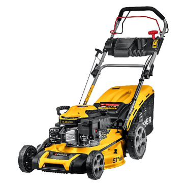 Изображение товара Бензиновая газонокосилка Steher GLM-510p 6.5 л.с., 51 см, мульчирование, немецкое качество