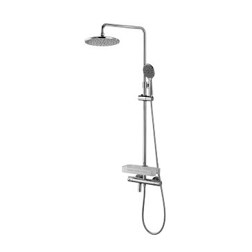 Изображение товара Смеситель Lemark Tropic LM7010C с верхней душевой лейкой "Тропический дождь"