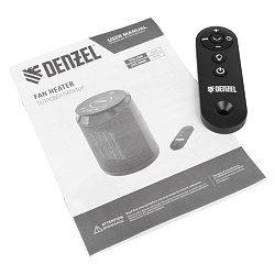 Керамический тепловентилятор Denzel DTFC-2000X 96426 (2 кВт, wi-fi, пульт, динамик, вращение, 3 режима)