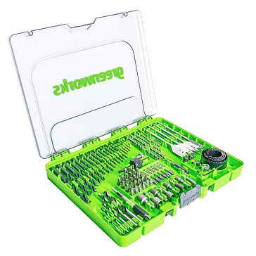 Изображение товара Набор сверл, бит и коронок в кейсе Greenworks 2944607, 90 предметов