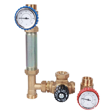 Изображение товара Насосная группа с термостатическим клапаном Stout SDG-0002-002001