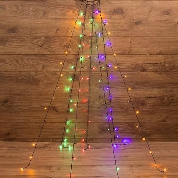 Изображение товара Гирлянда светодиодная елочная с кольцом Neon-Night 235-089 1305569, 7 нитей х1.8м 126LED мульти 