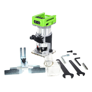 Изображение товара Фрезер аккумуляторный Greenworks G24RO 3502507, бесщеточный, без АКБ и ЗУ