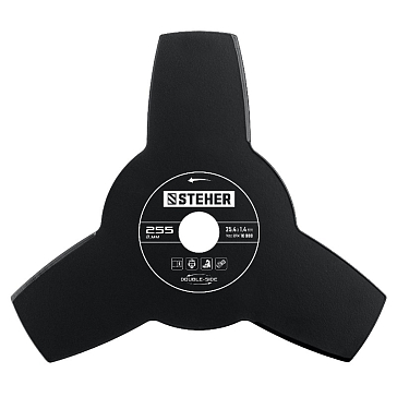 Изображение товара Нож для триммера Steher 75130 255 мм легированная сталь Германия