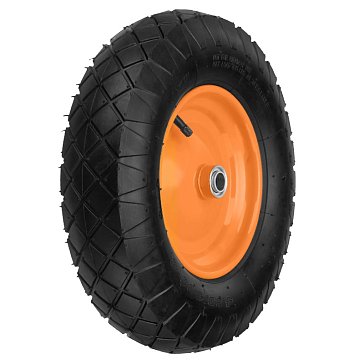 Изображение товара Колесо пневматическое Palisad 4.80/4.00-8 68957, D390мм, подш. внут. диам. 20мм, длина оси 80мм