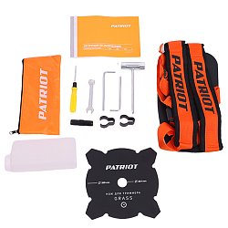 Двухтактный бензиновый триммер Patriot PT 3555ES Country (неразборный, бак 0.7 л, жесткий вал)