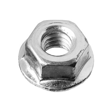 Изображение товара Гайка Зубр 303630-06 DIN 6923 с фланцем, M6, 5 кг, кл. пр. 8, оцинкованная