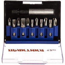 Набор бит Практика Профи 036-513 (стальные, 25 миллиметров, пластиковая коробка)