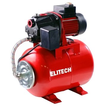 Изображение товара Станция насосная Elitech САВ 1000-24Ч 205658, 1000 Вт, 53 л/мин, макс. напор 44 м