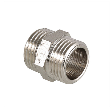 Изображение товара Ниппель Valtec 1 1/2" латунь хромированный для металлических труб