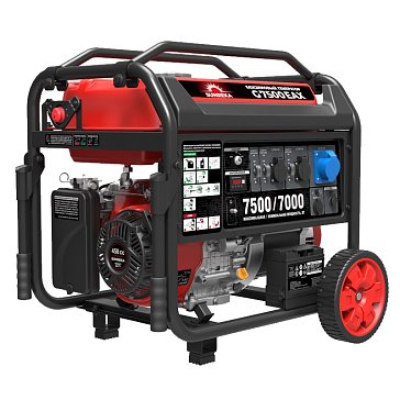 Изображение товара Бензиновый генератор Sunreka G7500EAX (7,5кВт, 1-Ф,  электростартер)