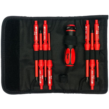 Изображение товара Набор диэлектрических отверток КВТ НИО-1107 61949 для работы с электрооборудованием