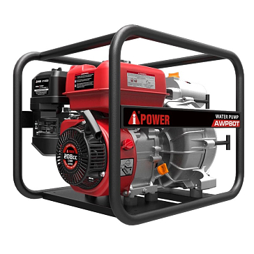 Изображение товара Бензиновая мотопомпа A-iPower AWP80T для грязной воды, 7 л.с., 80 мм