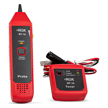Изображение товара Кабельный тестер Rgk NT-10 электронный для проверки кабелей