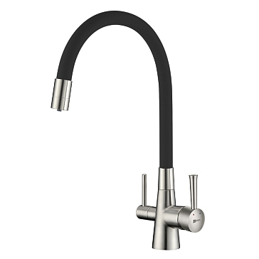 Изображение товара Смеситель для кухни Lemark Comfort LM3075BN-Black с подключением к фильтру