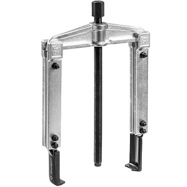 Изображение товара Раздвижной двухзахватный съемник Зубр Профессионал 43313-160-215, с тонкими захватами, внешний d30-135мм, внутренний d60-160мм