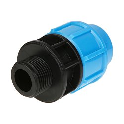 Переходная муфта Джилекс ПНД 9135, наружная резьба, 1", 32 мм