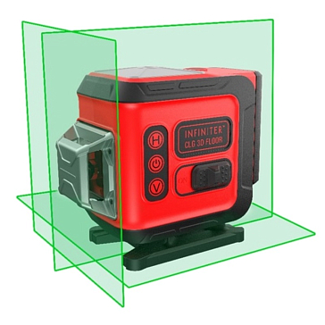 Изображение товара Лазерный нивелир Infiniter CLG 3D FLOOR 1-2-317 (30м/60м, ±0,3 мм/м, резьба 1/4", зеленый луч)