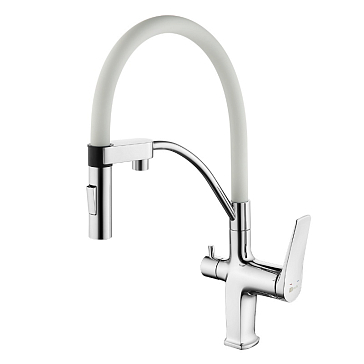 Изображение товара Смеситель для кухни Lemark Comfort LM3074C-White с фильтром для питьевой воды