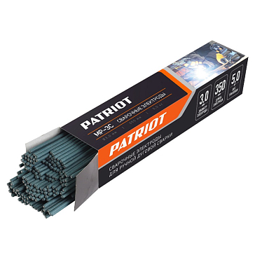 Изображение товара Электроды сварочные Patriot 605012205, МР-3С, 3 мм, 350 мм, 5 кг
