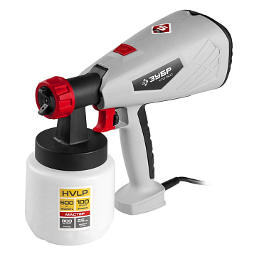 Изображение товара Электрический краскопульт Зубр Мастер КПЭ-500 500 Вт, 0.8 л/мин, 2.6 мм
