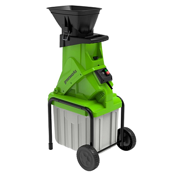 Изображение товара Измельчитель садовый электрический Greenworks GACSB 2206707, с контейнером