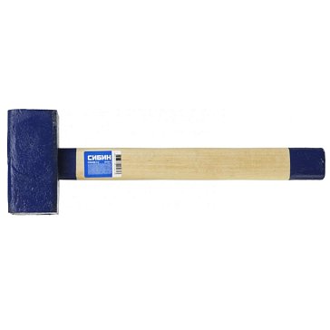 Изображение товара Кувалда Сибин 20133-3 весом 3 кг с деревянной рукояткой