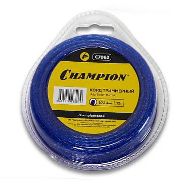 Изображение товара Корд триммерный Champion Alu Twist C7062, 2.4мм*12м, витой 