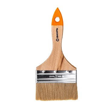Изображение товара Плоская кисть Вихрь СТАНДАРТ 73/3/4/6, 100 мм, натуральная щетина