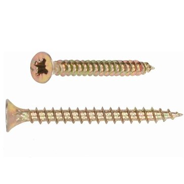 Изображение товара Шуруп универсальный Starfix SMP2-80420-120, 5.0х40 мм желтый цинк (120 шт в пласт. конт.)