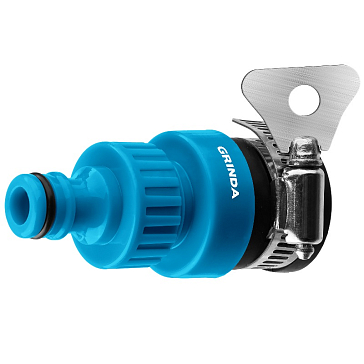 Изображение товара Штуцерный адаптер 3/4" Grinda PROLine с внутренней резьбой и хомутом