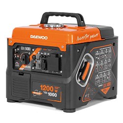 Генератор бензиновый инверторный Daewoo GDA 1400i (мощность 1.2 кВт, четырехтактный двигатель, ручной запуск)