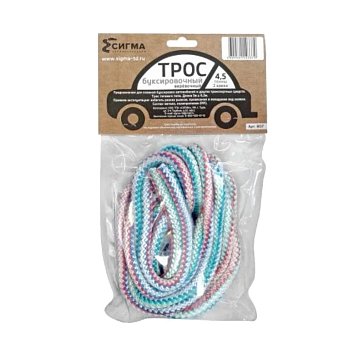 Изображение товара Трос-веревка В07 023062, 4,5 т с 2 крюками 