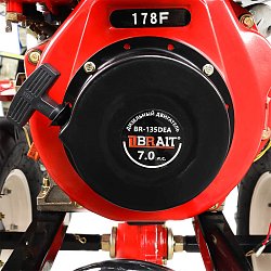 Мотоблок дизельный для сельскохозяйственных работ Brait BR-135DEA (с воздушным охлаждением)