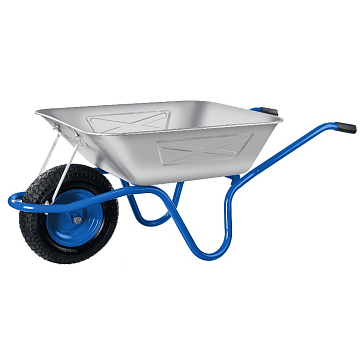 Изображение товара Строительная одноколесная тачка Зубр ПТ-250 для грузоподъемности 250 кг