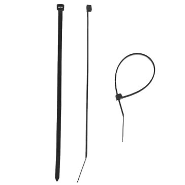 Изображение товара Хомуты нейлоновые черные Зубр 309030-76-500, 7.6 x 500 мм, 50 шт